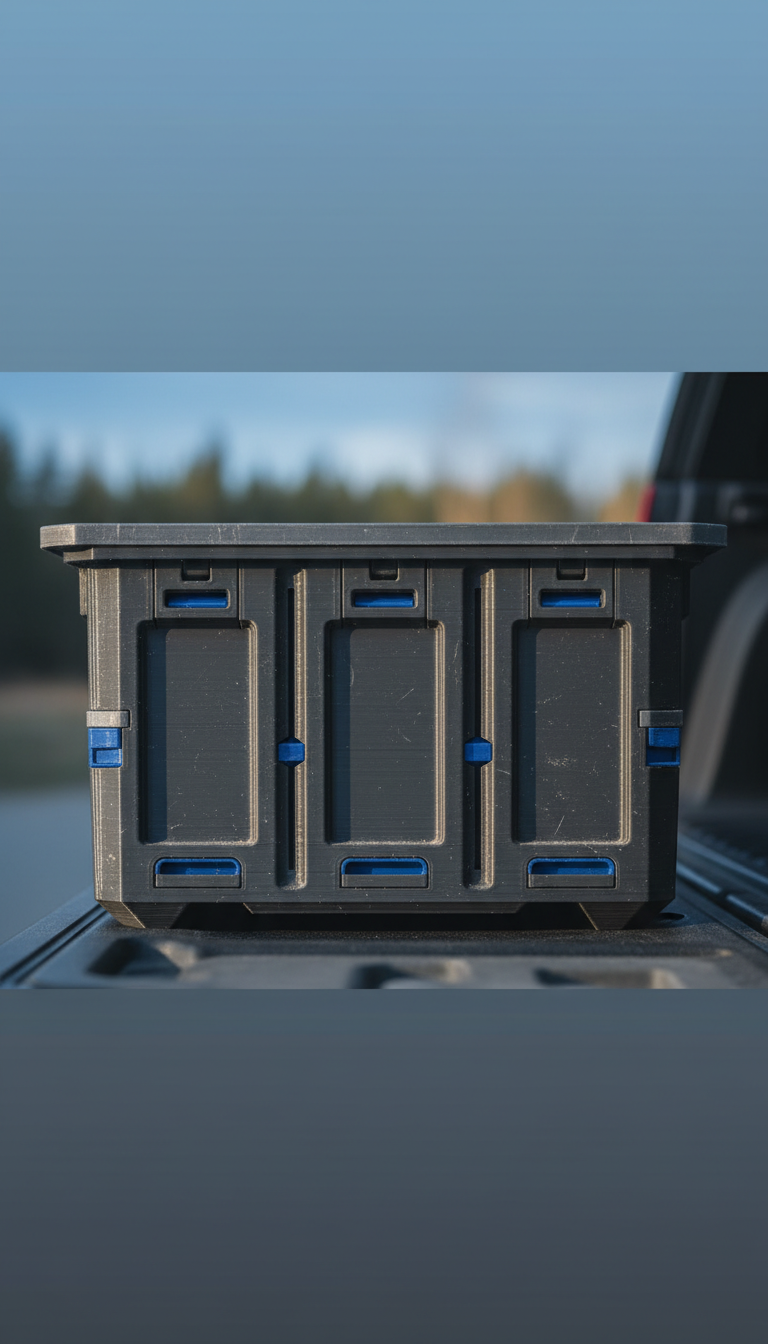Heavy-Duty Cargo Organizer Bin—Composite Shell